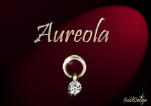 Aureola - přívěsek zlacený